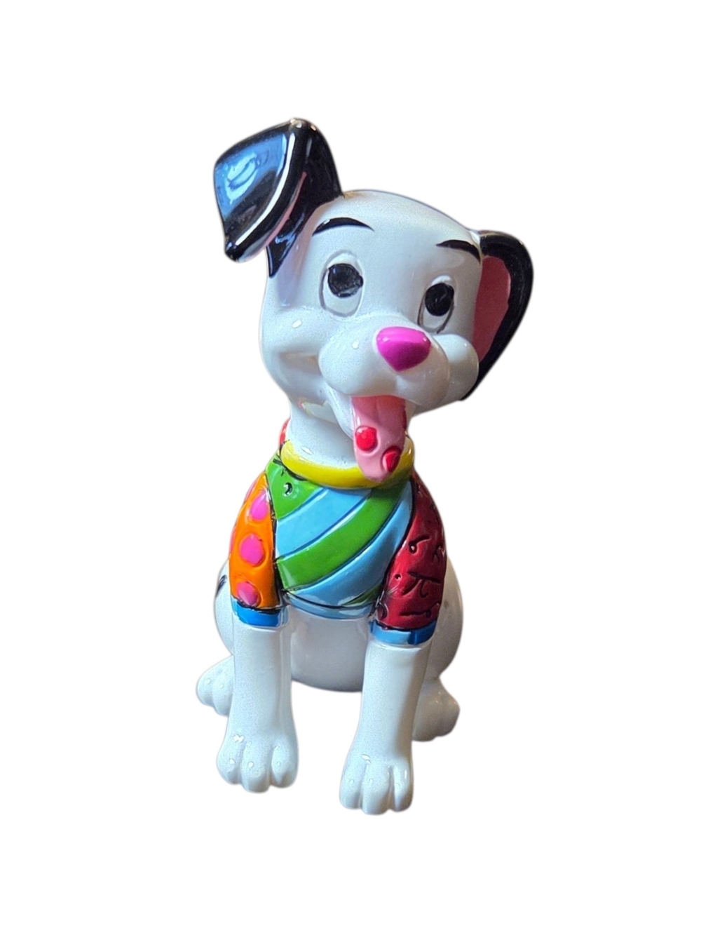 Romero Britto Disney Lucky Figurine From 101 Dalmations  3"